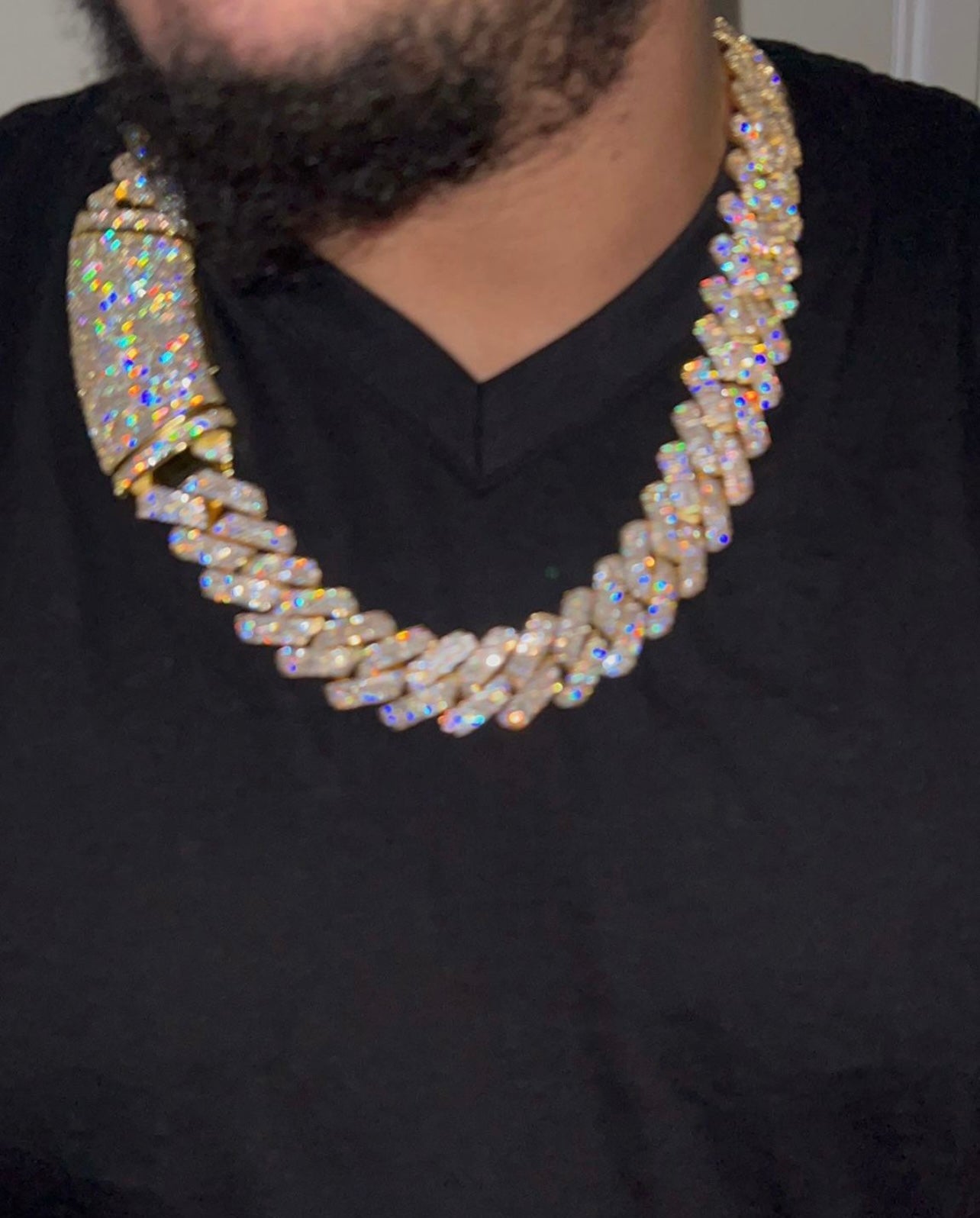 14k gold bonded cuban necklace