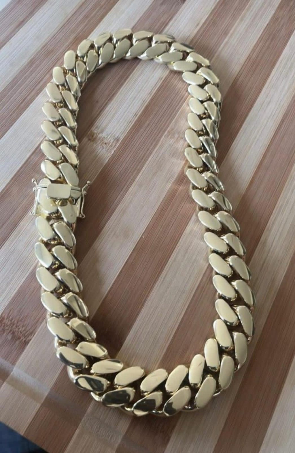 20mm necklace 24" long gold bonded high quality