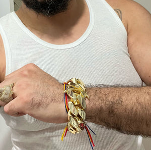 Thick Cuban Bracelet and ring plus super thick necklace