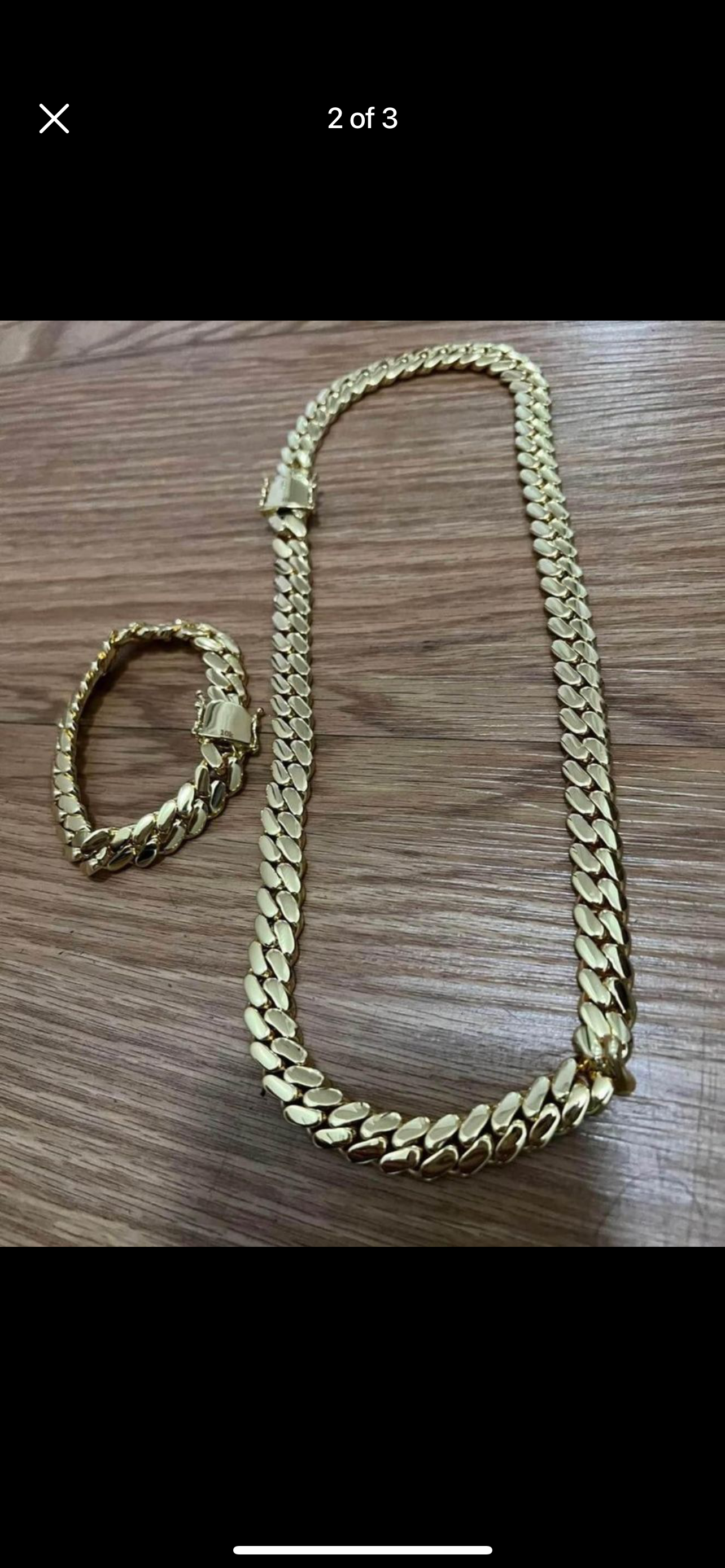 chain and bracelet set Gold bonded high quality