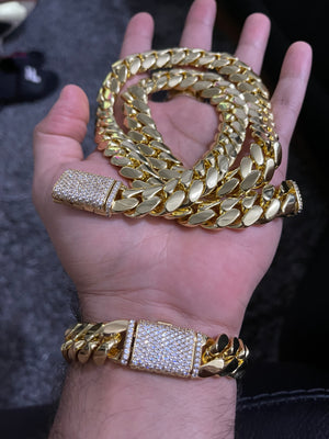 18mm bracelet gold bonded