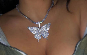 Butterfly pendant and Necklace
