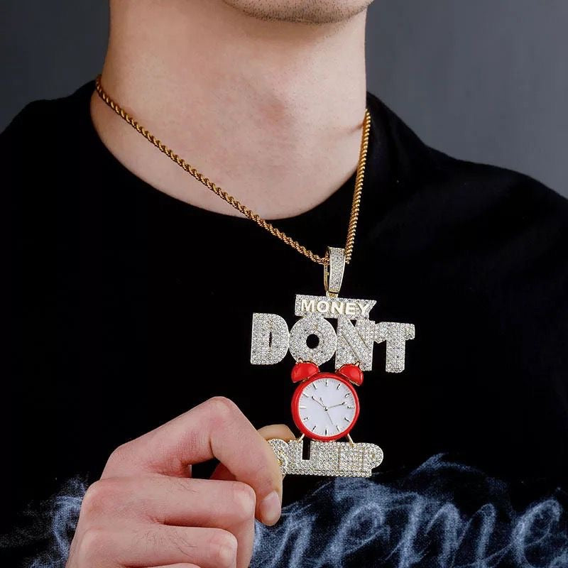 Money don’t sleep pendant and necklace