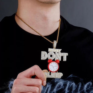 Money don’t sleep pendant and necklace