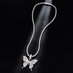 Butterfly pendant and Necklace