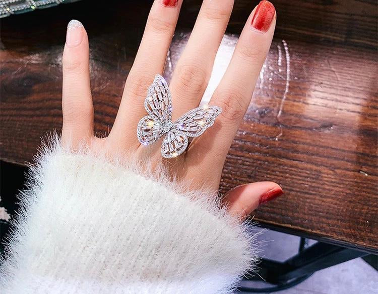 Butterfly ring - Silver