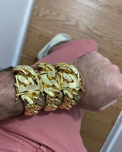 1pcs Thick bracelet Gold bonded high quality