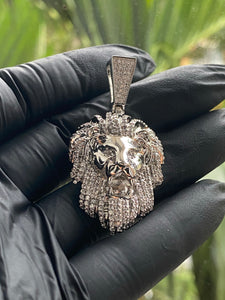Lion pendant with free rope necklace