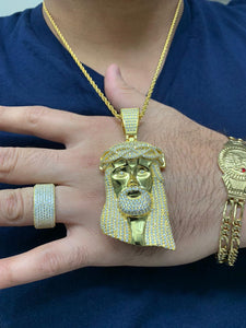 Jesus piece and chain