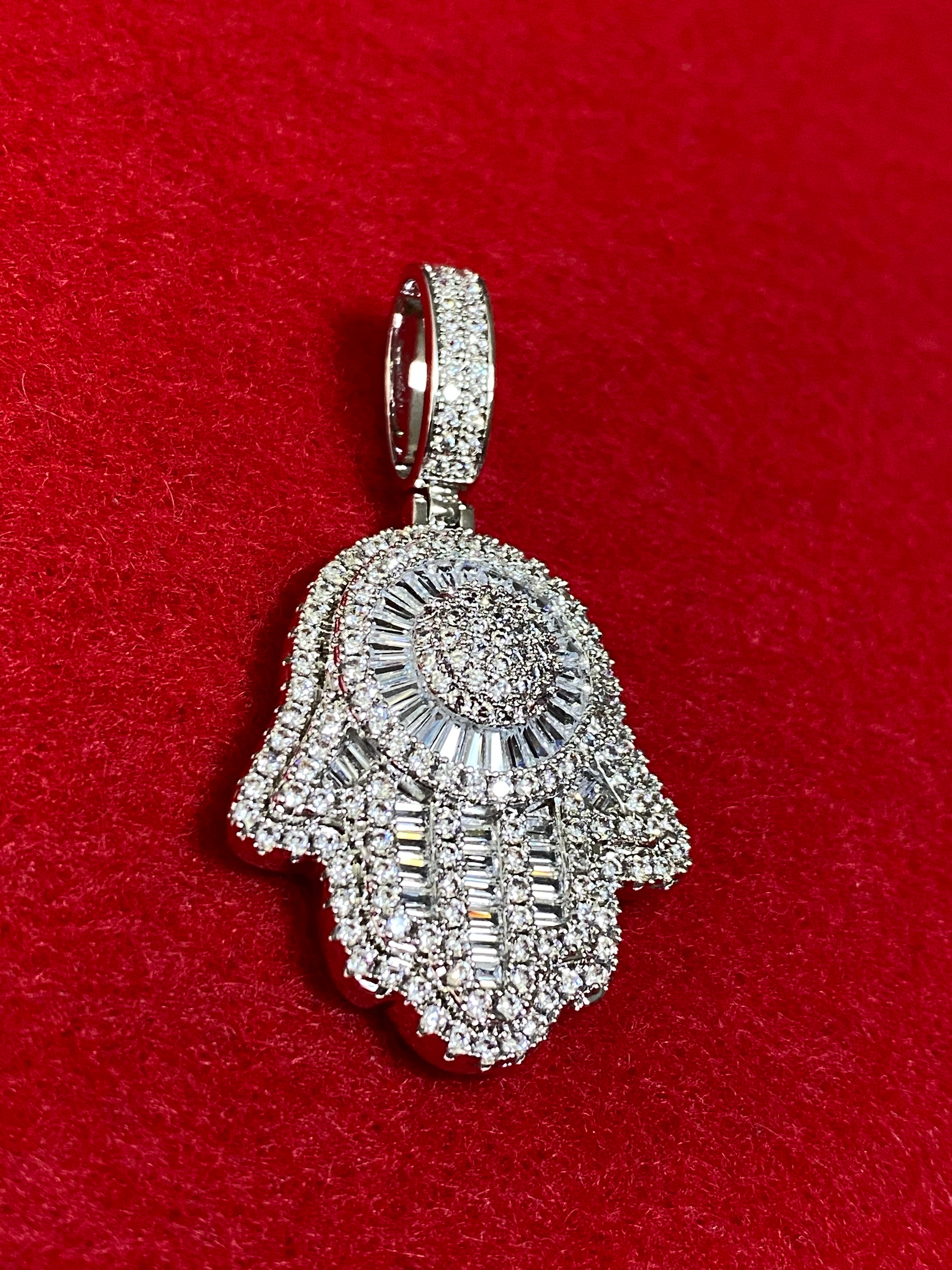 Hamsa pendant and chain
