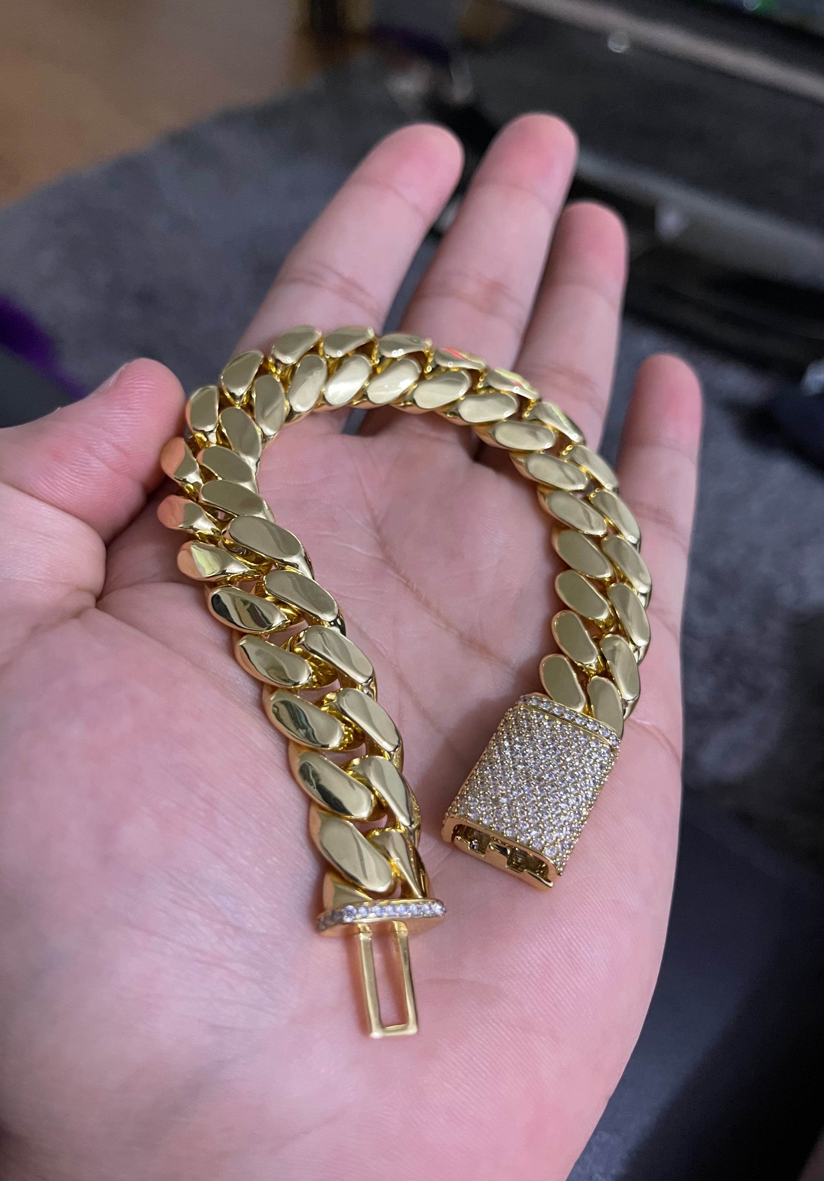 18mm bracelet gold bonded
