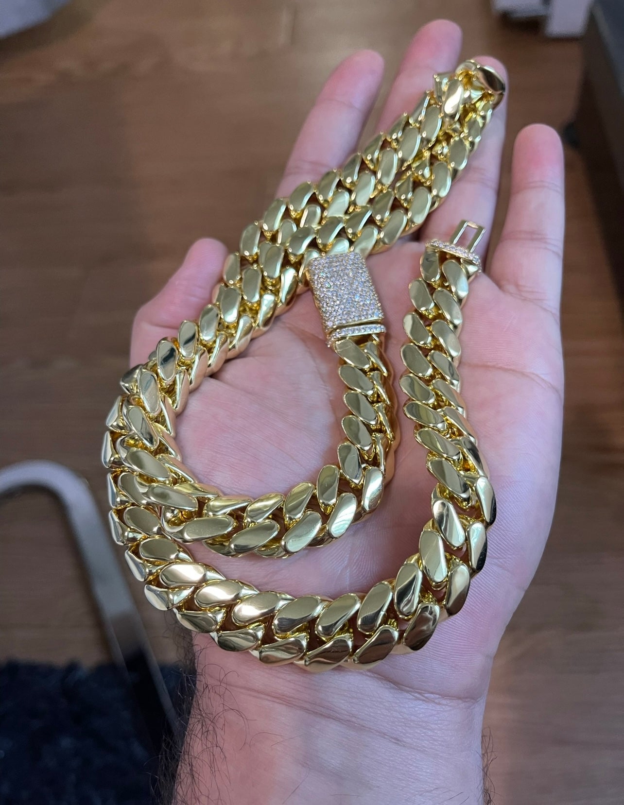 18mm necklace Gold bonded high quality
