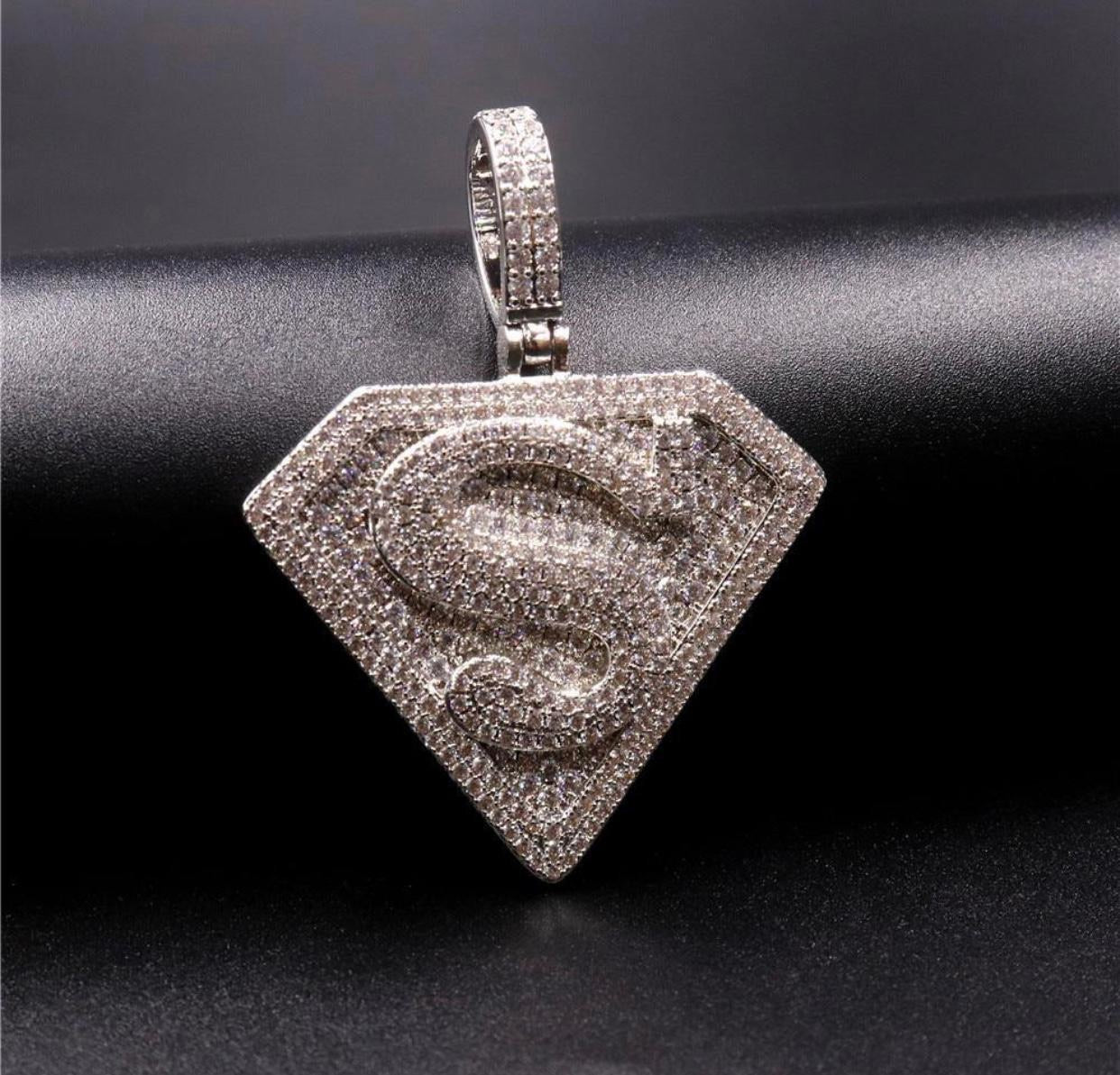 Superman pendants with chain combo set