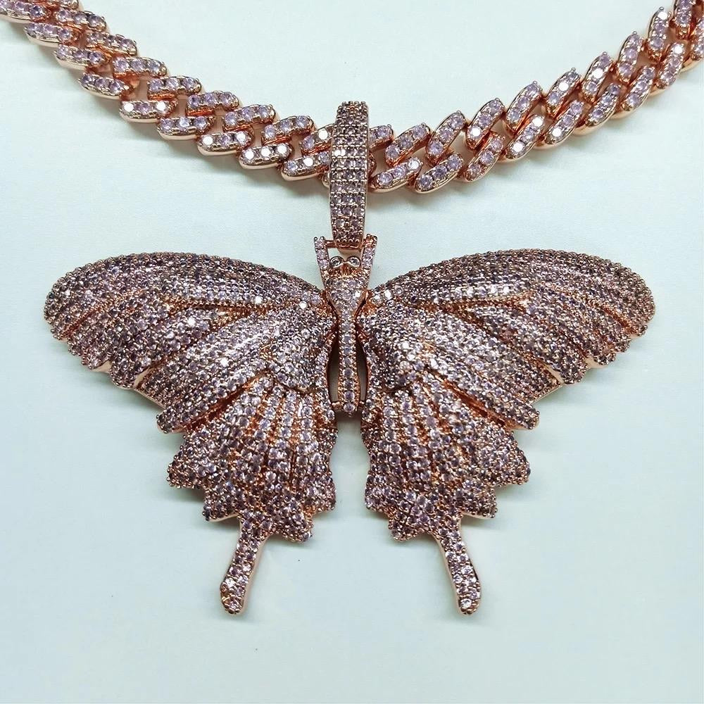 Butterfly pendant and chain
