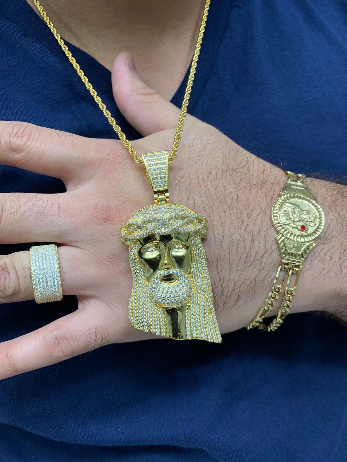 Jesus piece and chain