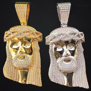 Jesus pieces with chain (Yellow and Silver) set